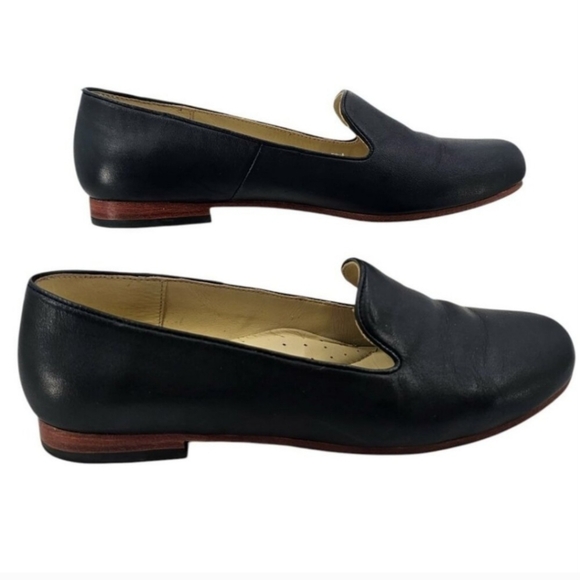 Nisolo Shoes - Nisolo Black Leather Womens 8.5 Everyday Slip On Loafer